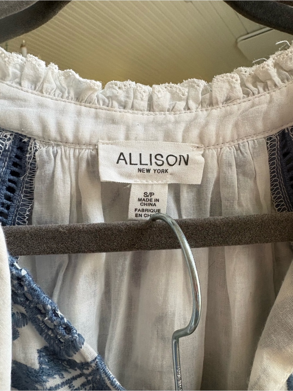 Allison New York Juniper Mini Skirt and Top Set in the Coronet Blue size S - Picture 5 of 6